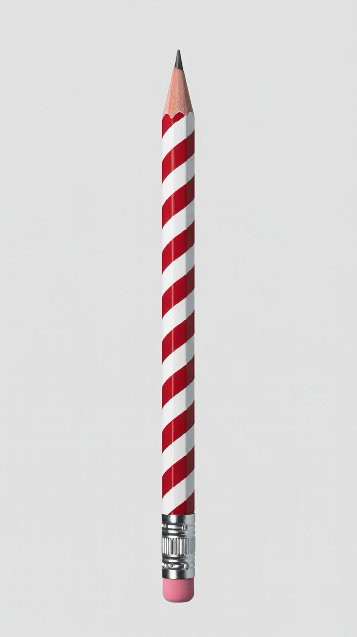 Candy Cane Stripe Pencil